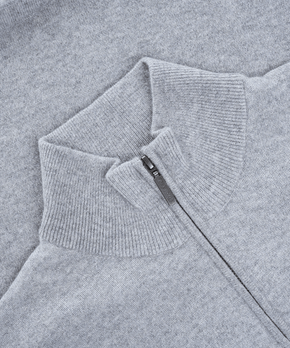 Trui half-zip grijs