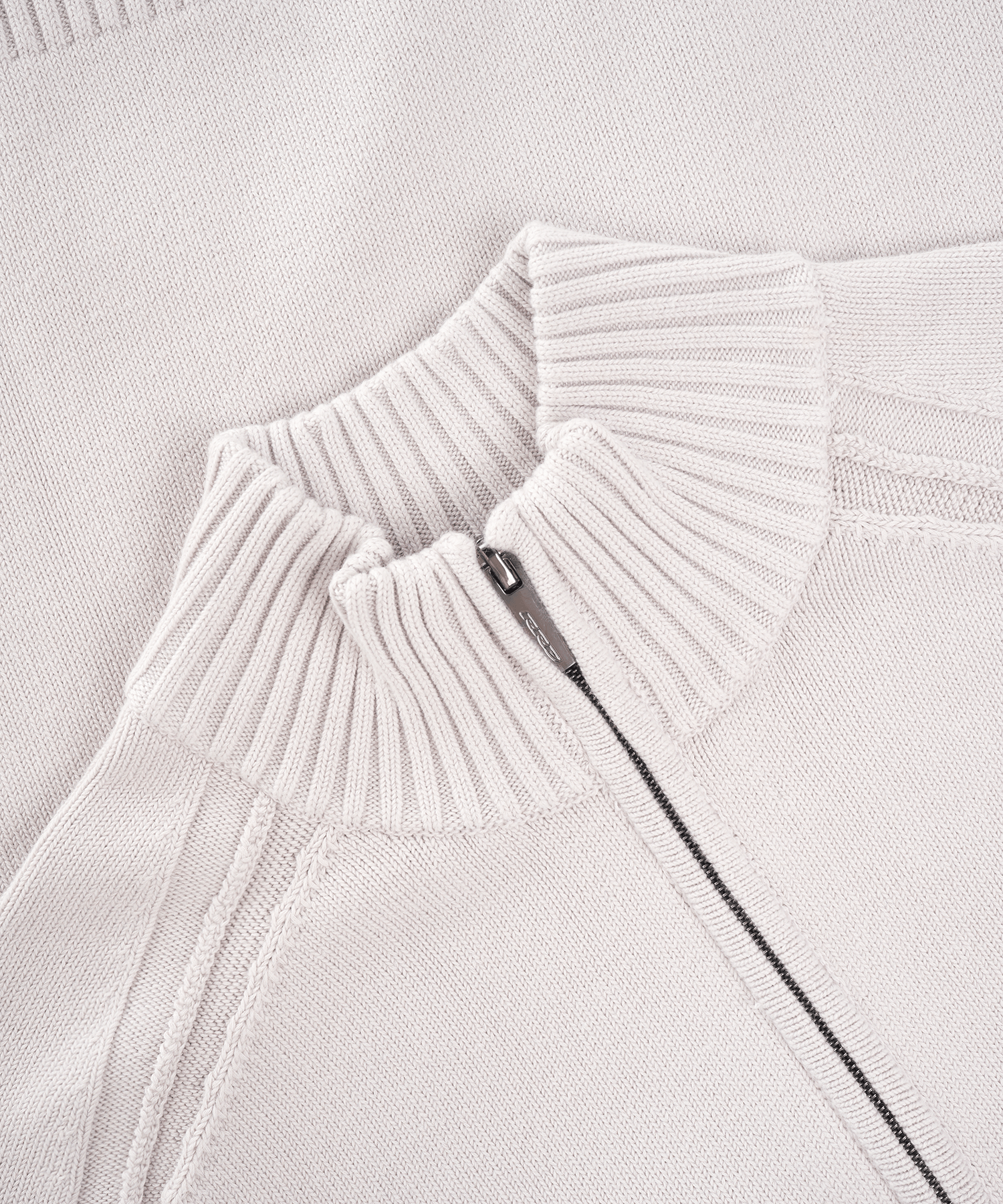 Vest katoen stretch lichtgrijs