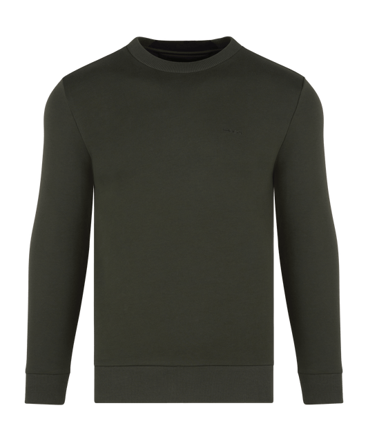SOCI3TY sweater groen katoen