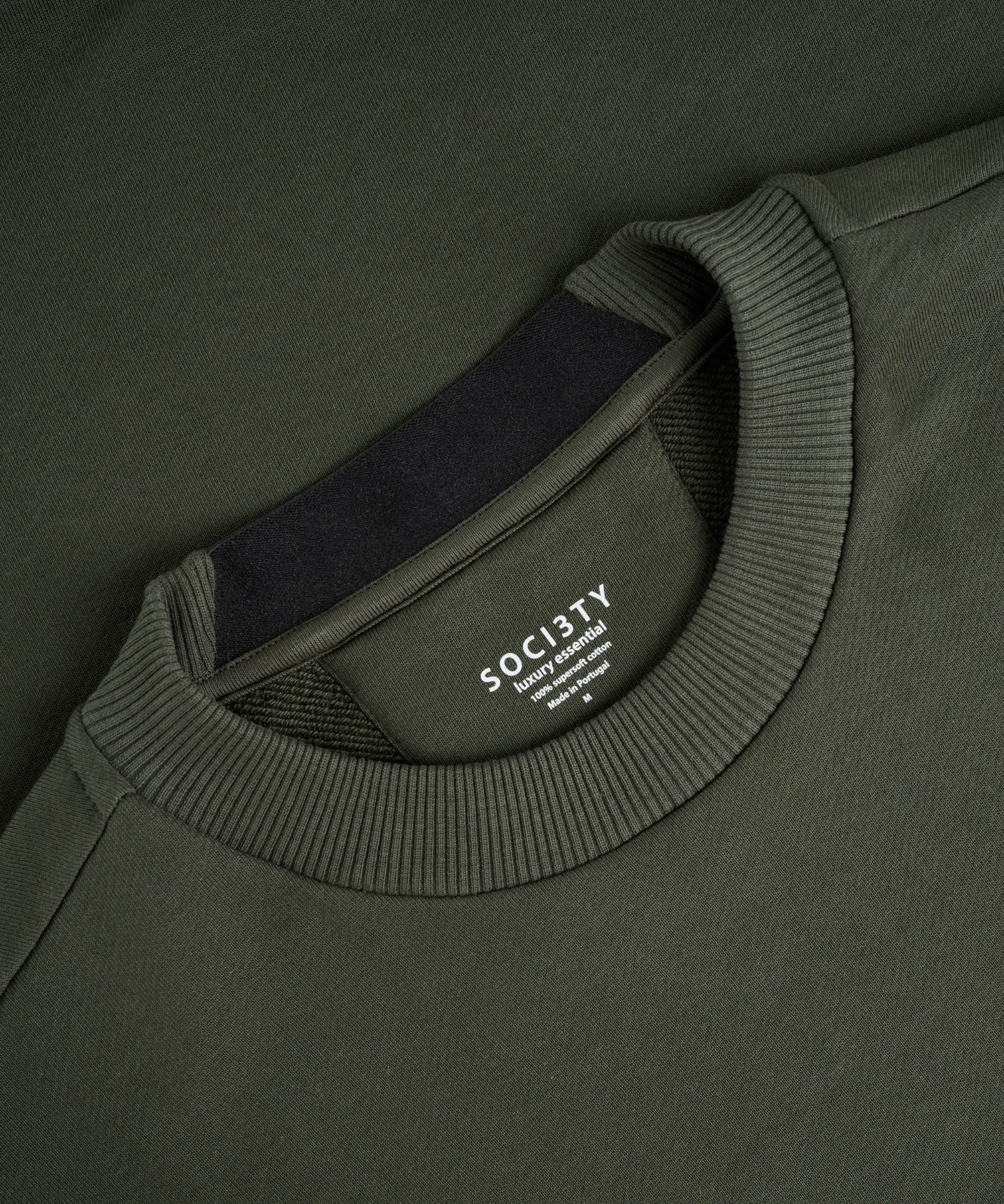 SOCI3TY sweater groen katoen