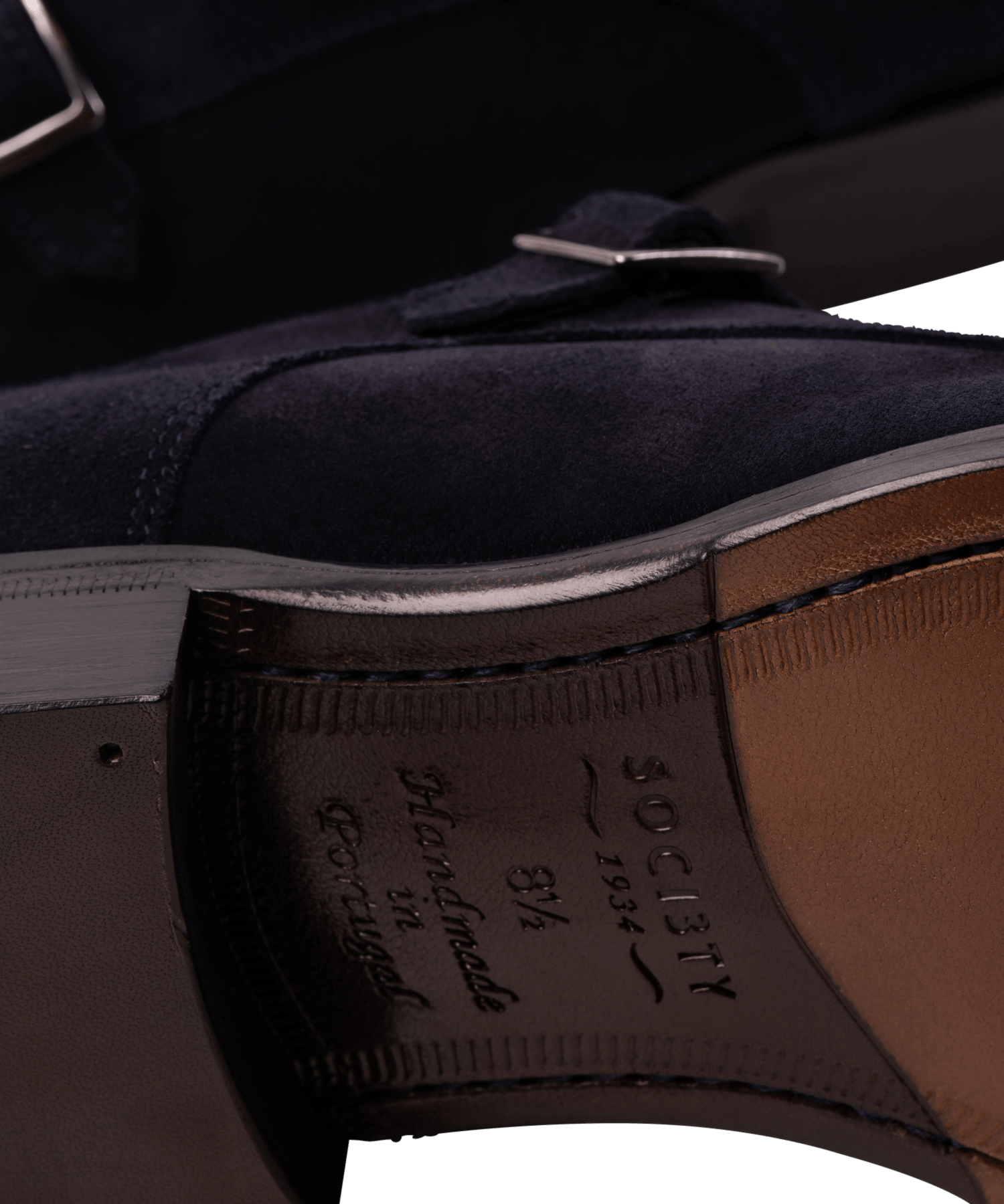 DOUBLE MONK STRAPS SUEDE 10 / Donkerblauw