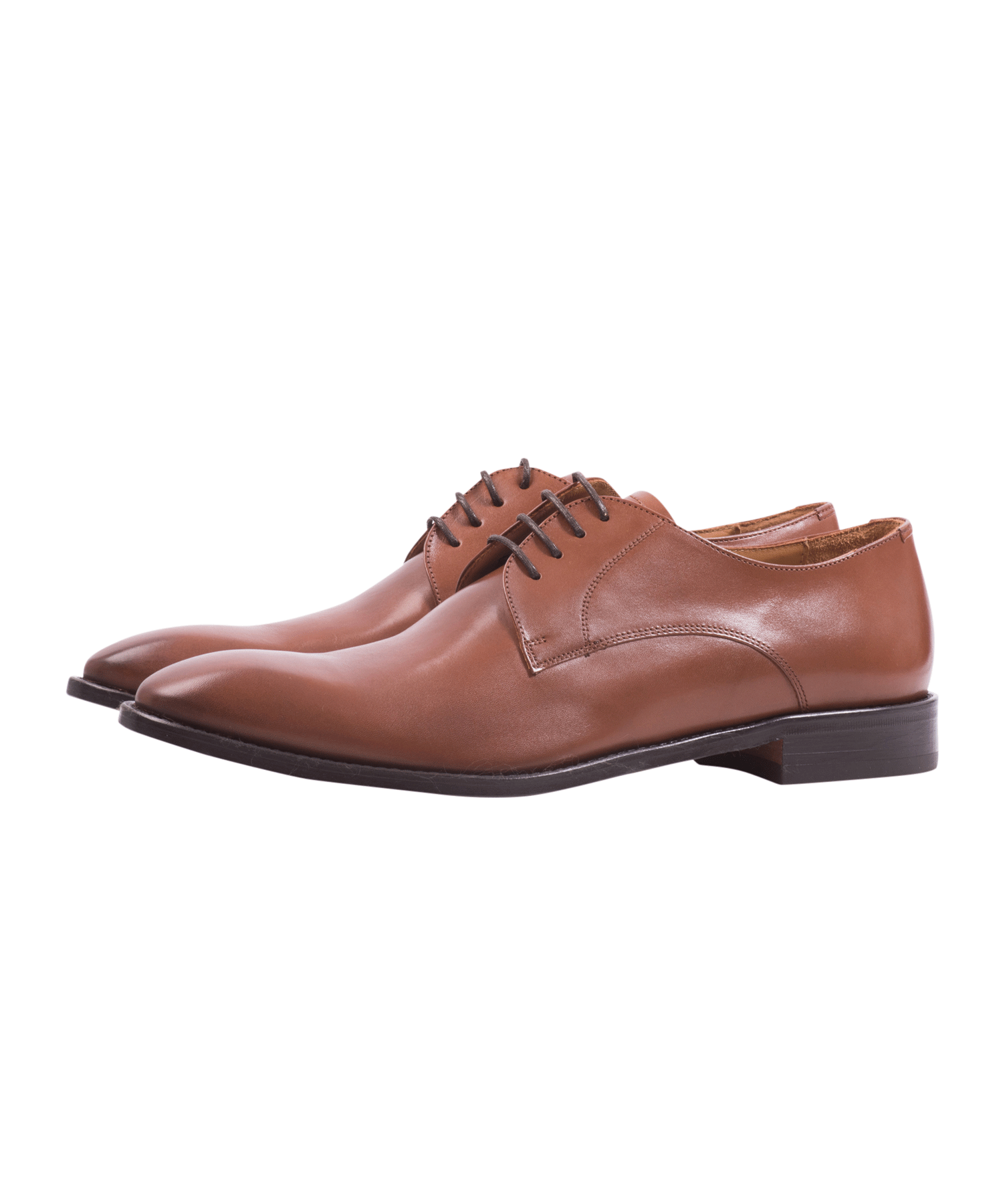 Veterschoen bruin leer