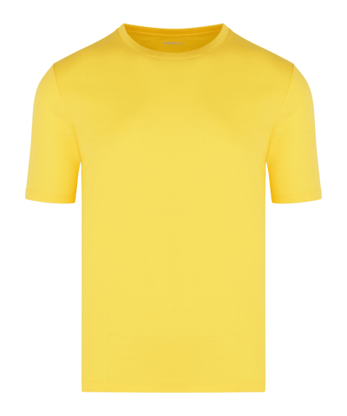 T-shirt mercerized katoen geel