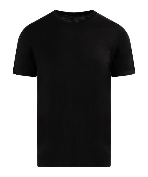 T-shirt merinowol zwart