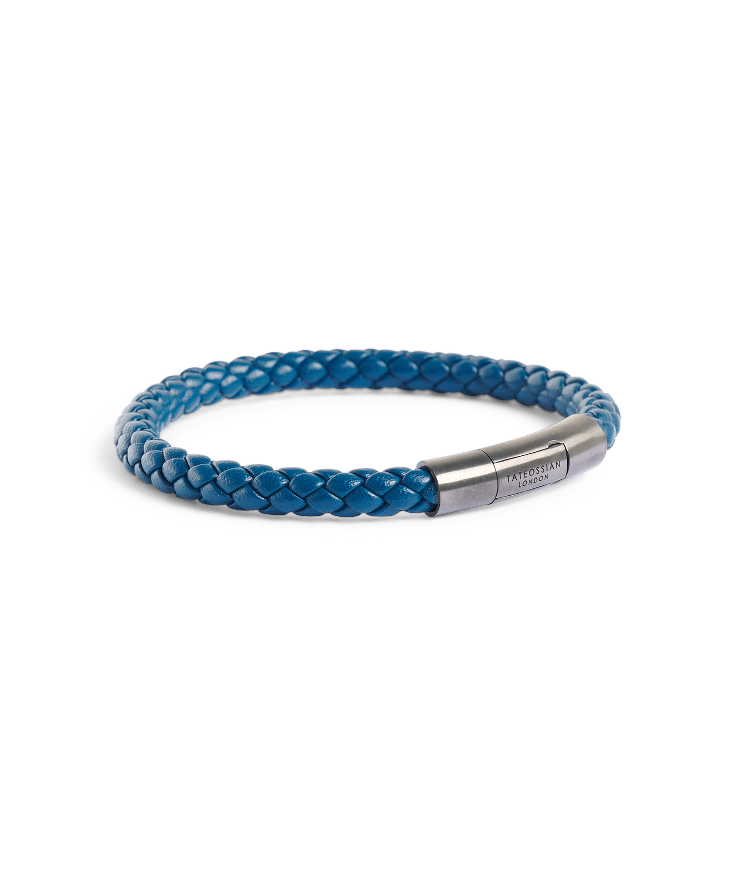 Armband leer blauw