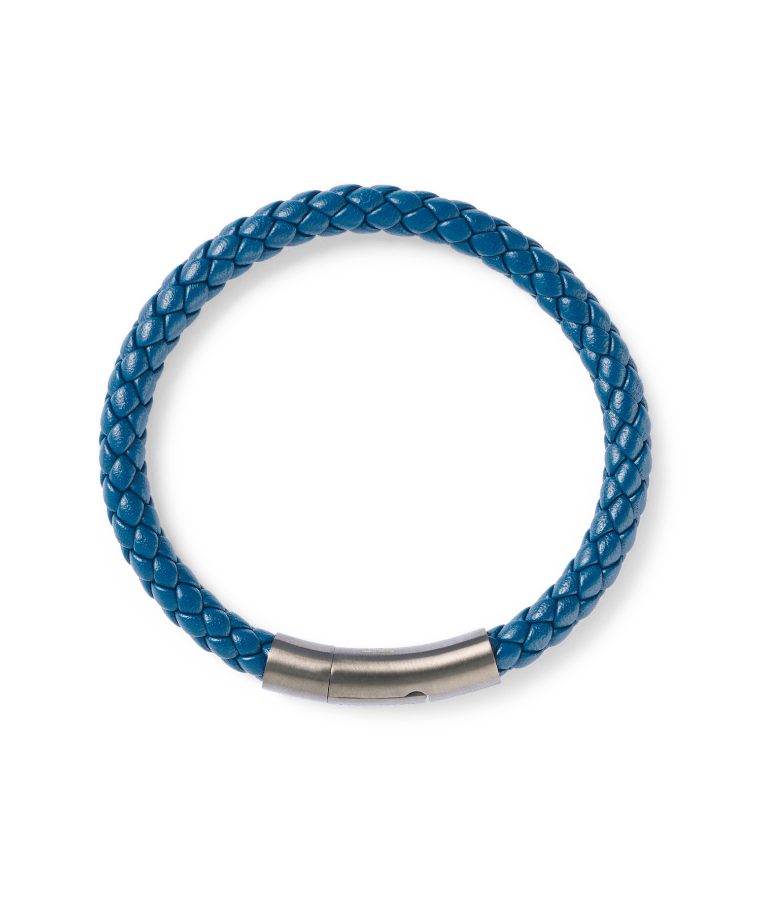 Armband leer blauw