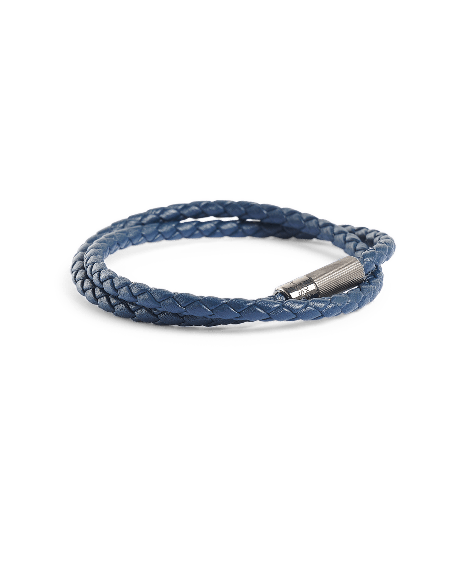 Armband leer marineblauw