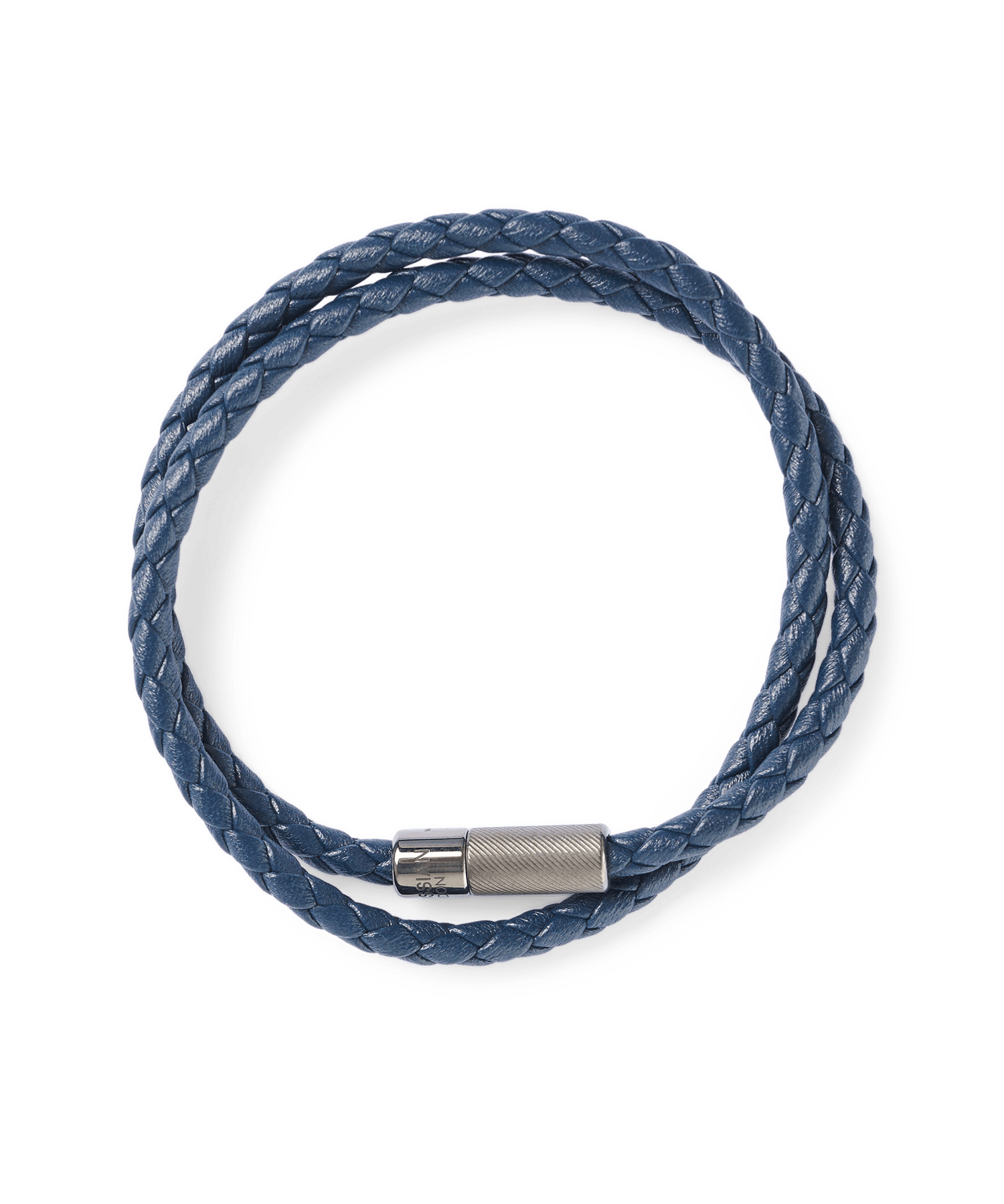 Armband leer marineblauw