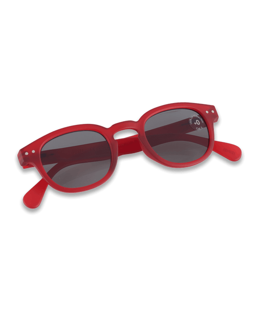 Zonnebril rood metaal