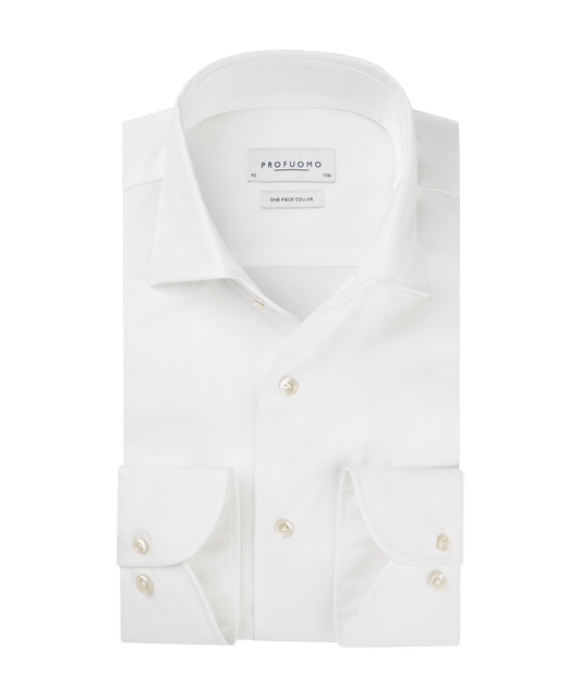 Overhemd wit one-piece katoen