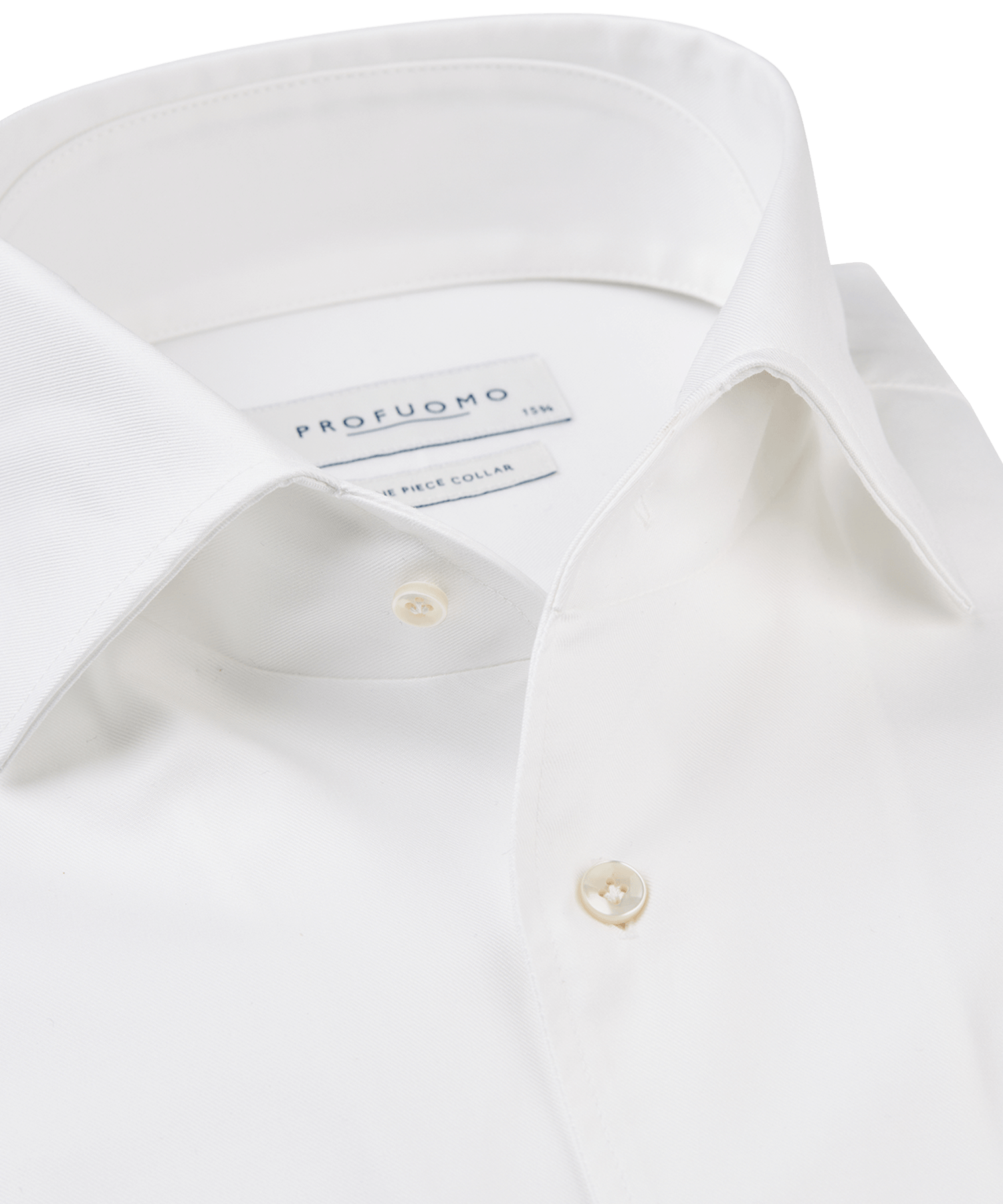 Overhemd wit one-piece katoen