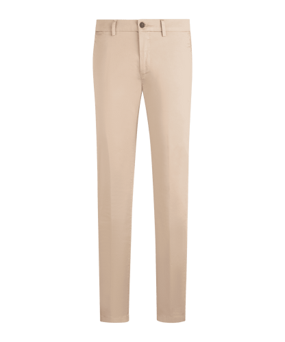 SOCI3TY Chino katoen stretch lichtbruin - The Society Shop