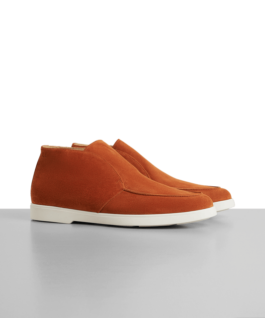 Fabiano Ricci City loafer suède roestbruin - The Society Shop