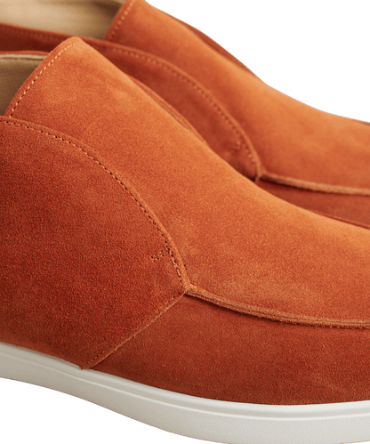 Fabiano Ricci City loafer suède roestbruin - The Society Shop