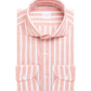 SOCI3TY Handmade Linnen overhemd gestreept perzik - The Society Shop