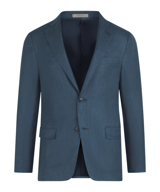 Corneliani Tweedelig pak wol/linnen blauw - The Society Shop